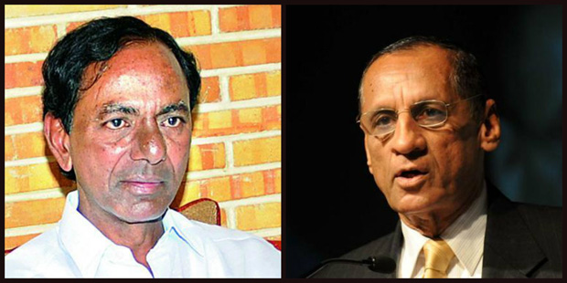 Telangana Chief Minister K Chandrasekhar Rao and Governor ESL Narasimham (Photo: DC online) Telangana Chief Minister K Chandrasekhar Rao and Governor ESL Narasimham (Photo: DC online)